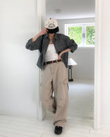 Poner Cation Parachute Diagonal Cargo Pants
