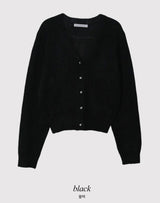 Jewel Mohair Knit Cardigan (2color)