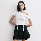 ハート2Tシャツ (white)