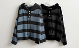 Beaded Dangara Snap Knit Hooded