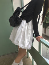 Soi Nylon Balloon Sleeveless Mini One Piece