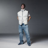 BOLDEST GOOSE PADDED VEST-WHITE