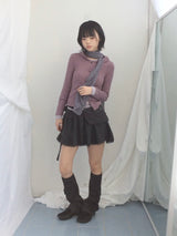 vintage knit lace skirt