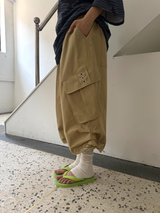 コットン バンディング バミューダパンツ