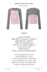 pink layered t-shirt
