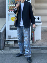 バランス襟なしジャケット