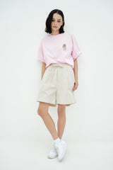 25SS タンニングオパンチュウサギベーシックロゴ半袖Tシャツ ピンク