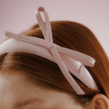 ワイドリボンサテンヘアバンド