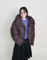 アウトストリングウィンターハイネックダックダウンパッド入りジャケット (Light Padded)