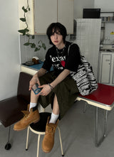 ラバープリントショートスリーブTシャツ
