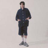 denim stitch shirts_blue