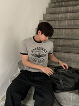 [Shoulder +3cm] WEI Muscle Fit Ringer Short Sleeve T-Shirt