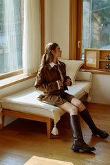 MILD CROP BLAZER / BROWN