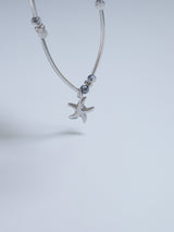 All Surgical Steel Starfish Gemstone Bracelet