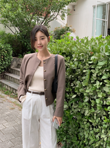 Formal Rib Viscose U-neck Knit (5color)
