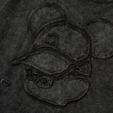 [DISNEY] Applique Snow Washed T-shirt_Charcoal