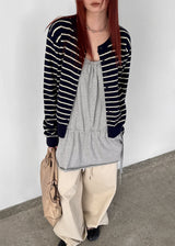 [MADE] Phoneradi Striped Knit Cardigan