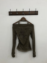 Vintage Washing Halterneck T-Shirt
