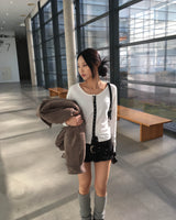 Mohair pumkin shorts