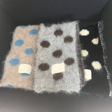 Rolls Dot Color Angora Fur Scarf