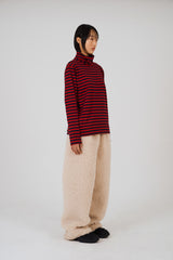 COLOR POP TURTLENECK T-SHIRTS - RED NAVY