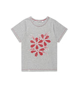 VINTAGE FLOWER RAGLAN SS TEE GREY(CV2GMFT510A)