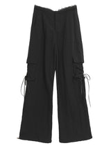 Lace nylon pocket strap cargo pants