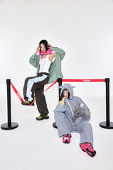 チェックカーゴパンツ Navy