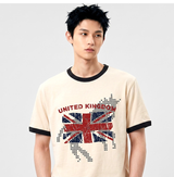 エッセンシャルスタンダードショートスリーブリンガーTシャツユニオンホース クリーム