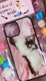 Meow Glass bumper Case