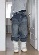 DOUBLE POCKET WIDE DENIM