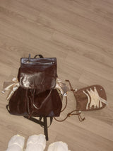 Mini sneaker ribbon bag_moche brown (dumble)