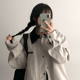 ダブボクシージッパーカラージャケット