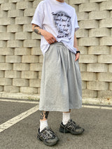 レイヤーピンタックバミューダワイドハーフパンツ2C
