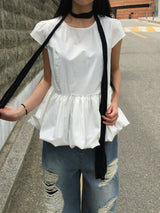Has Balloon Puff Blouse (3c)
