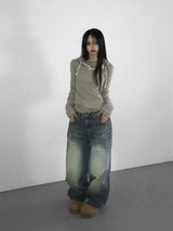 ditto lace long t-shirts(3 color)
