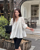Vantine shirring blouse