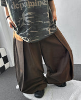 Flip Fold Pintuck Balloon Pants 3color