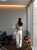 Lucain 307 Cotton Spandex Wide Pants / 5 colors