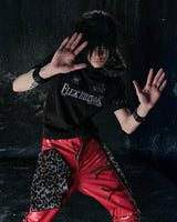 "BBY TECHBOI"ファーブラックポロTシャツ