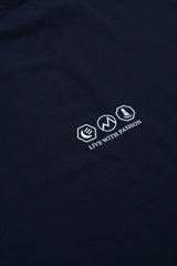 SLEEVELESS COTTON TEE (NAVY)