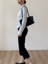 Slit Ankle Length Capri Pants