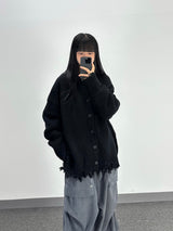 ルゲッドディストレストカーディガン