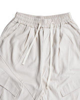 Metal Cotton Cargo Pants Beige