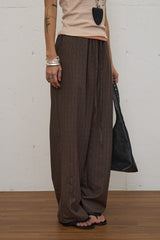 Under Lace Banding Pants (Brown)