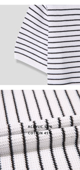 [S/S] Waffle stripe kara half knit(4color)