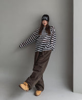 モアナストッパーピンタックワイドパンツ
