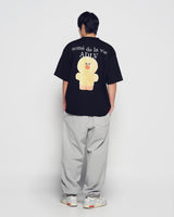 26SS べアドールハグ ブラウン ラインフレンズ ショートスリーブTシャツ