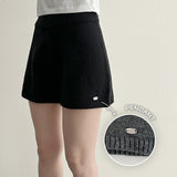 Cozy fit knitwear banding short pants