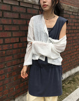 Milkpo Summer Basic Loose-Fit Cardigan